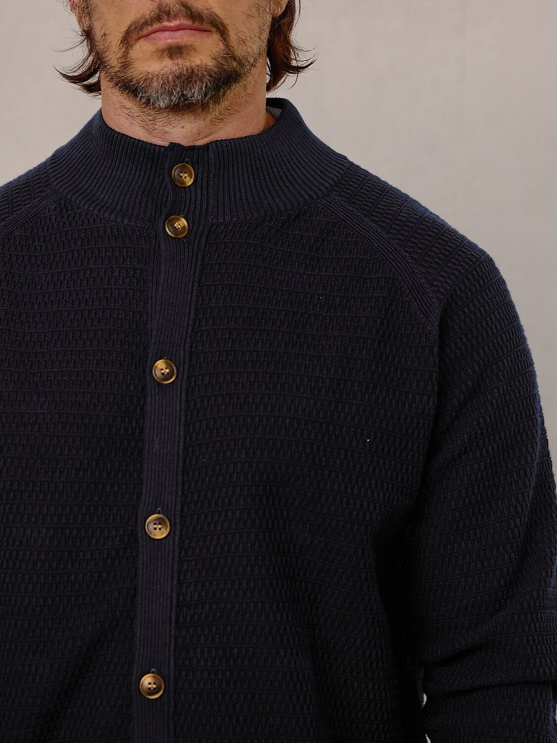 More Than Basic Golf Knit Button Up Cardigan