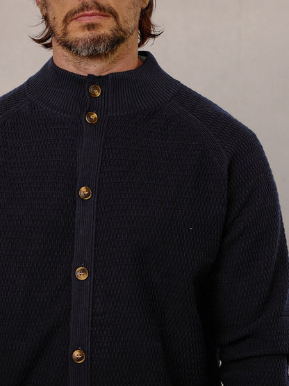 More Than Basic Golf Knit Button Up Cardigan