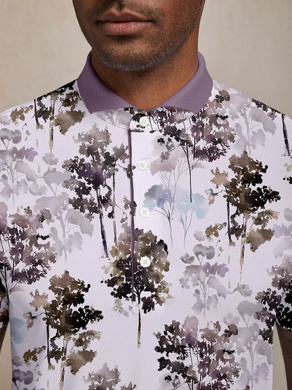 Hyped-up Tropical Herren Polo-Shirt mit Rippkragen UPF50+
