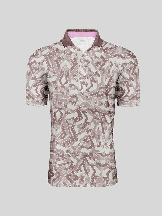 Air Brush Men's Ribbed Collar Polo Top UPF50+