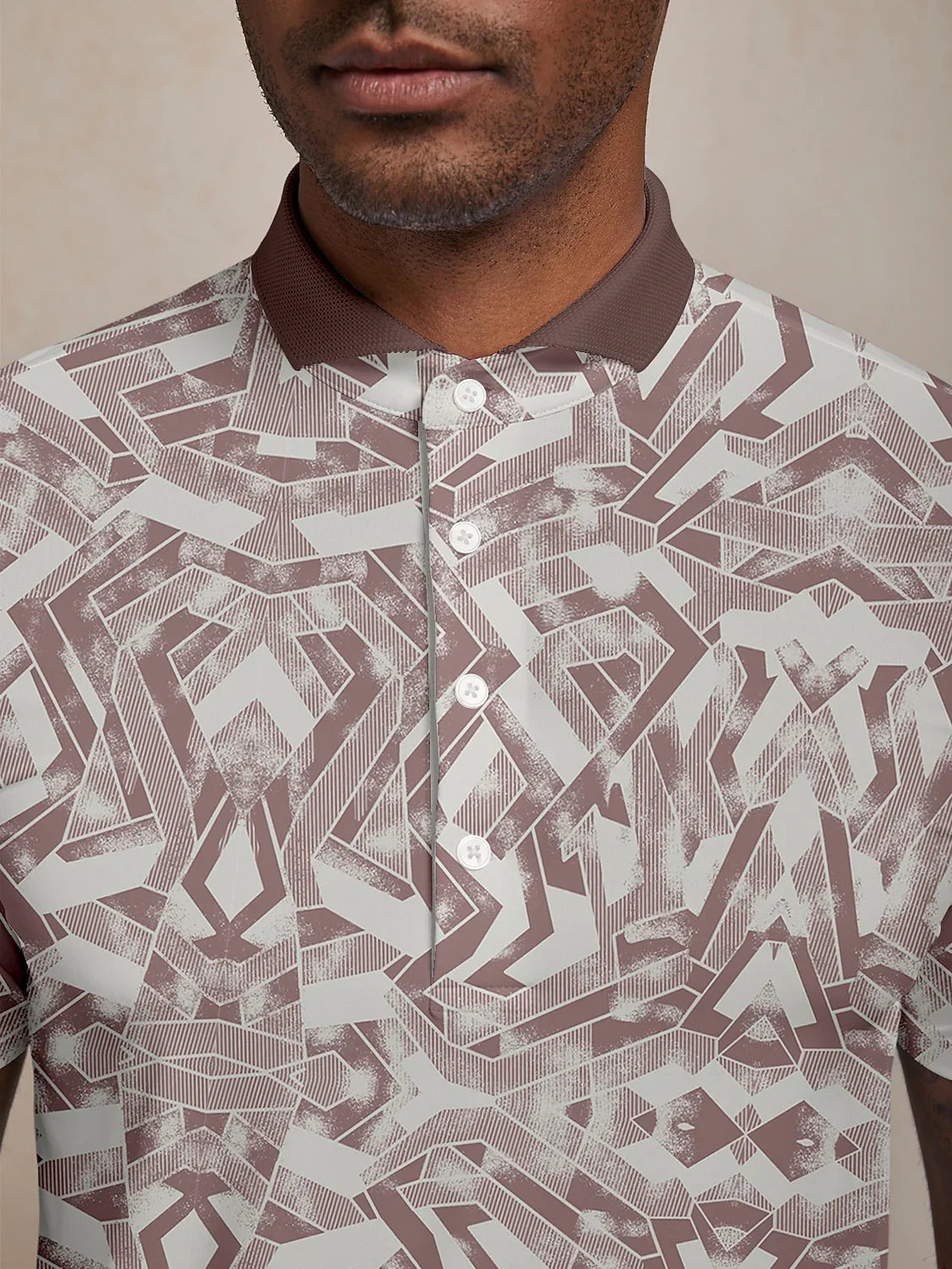 Air Brush Herren Polo-Shirt mit Rippkragen UPF50+