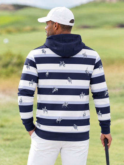 Playful Nautical Men's Golf Hooded Sweatshirt