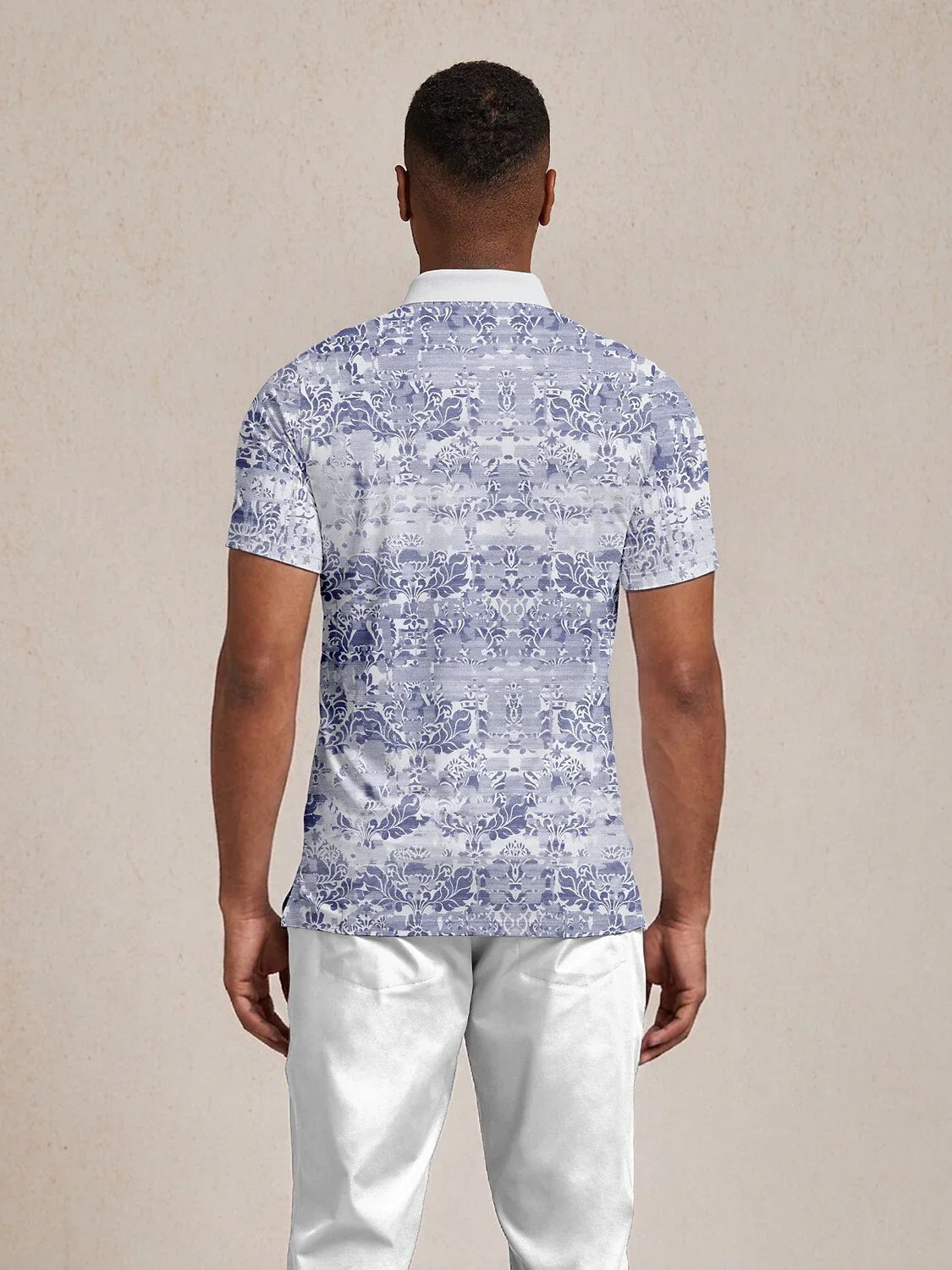 Hyped-up Tropical Herren Polo-Shirt mit Rippkragen UPF50+