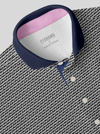 Nicht ganz klassisches geripptes Poloshirt für Herren UPF50+