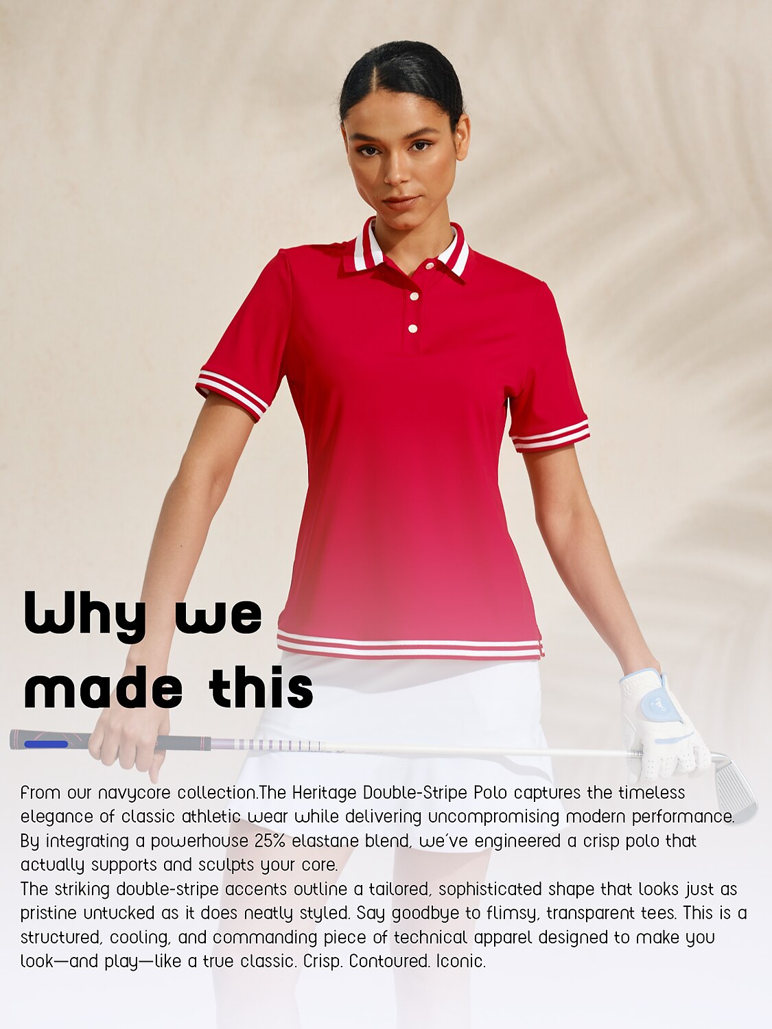 Navycore Women's Short Sleeve Polo Top UPF50+
