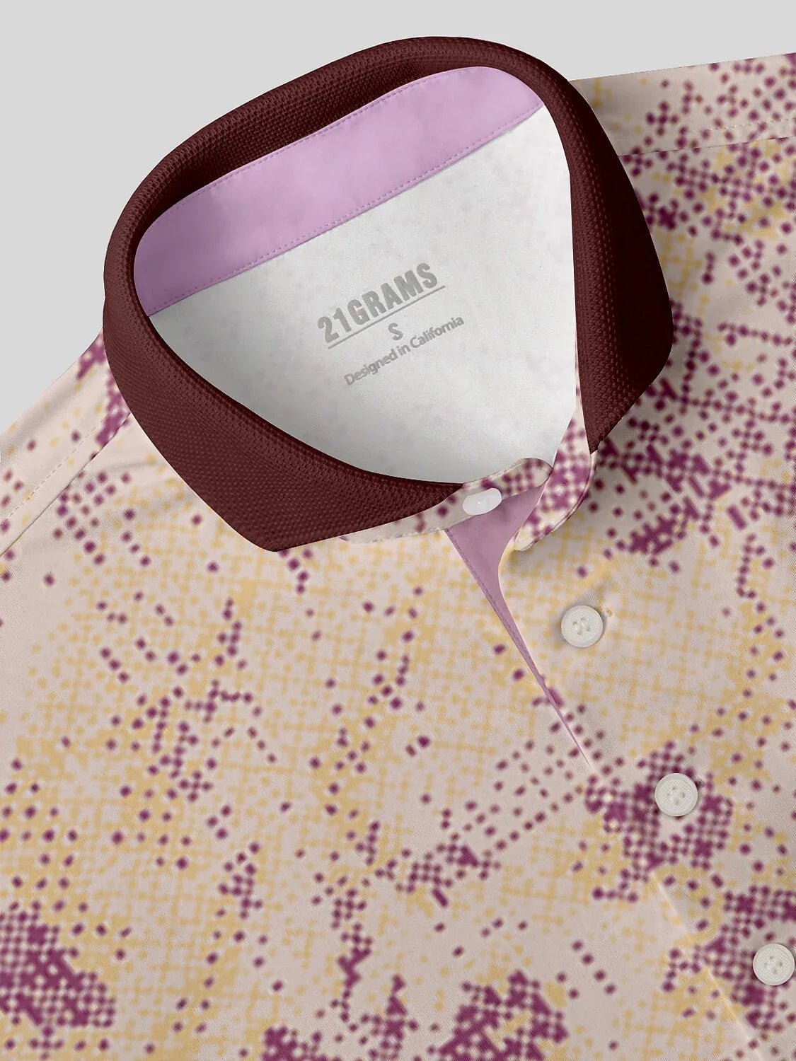 Inked Skins Herren Polo-Top mit geripptem Kragen LSF 50+