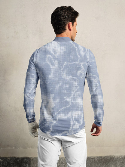 Inked Skins Men's Golf Henley Shirt UPF50+