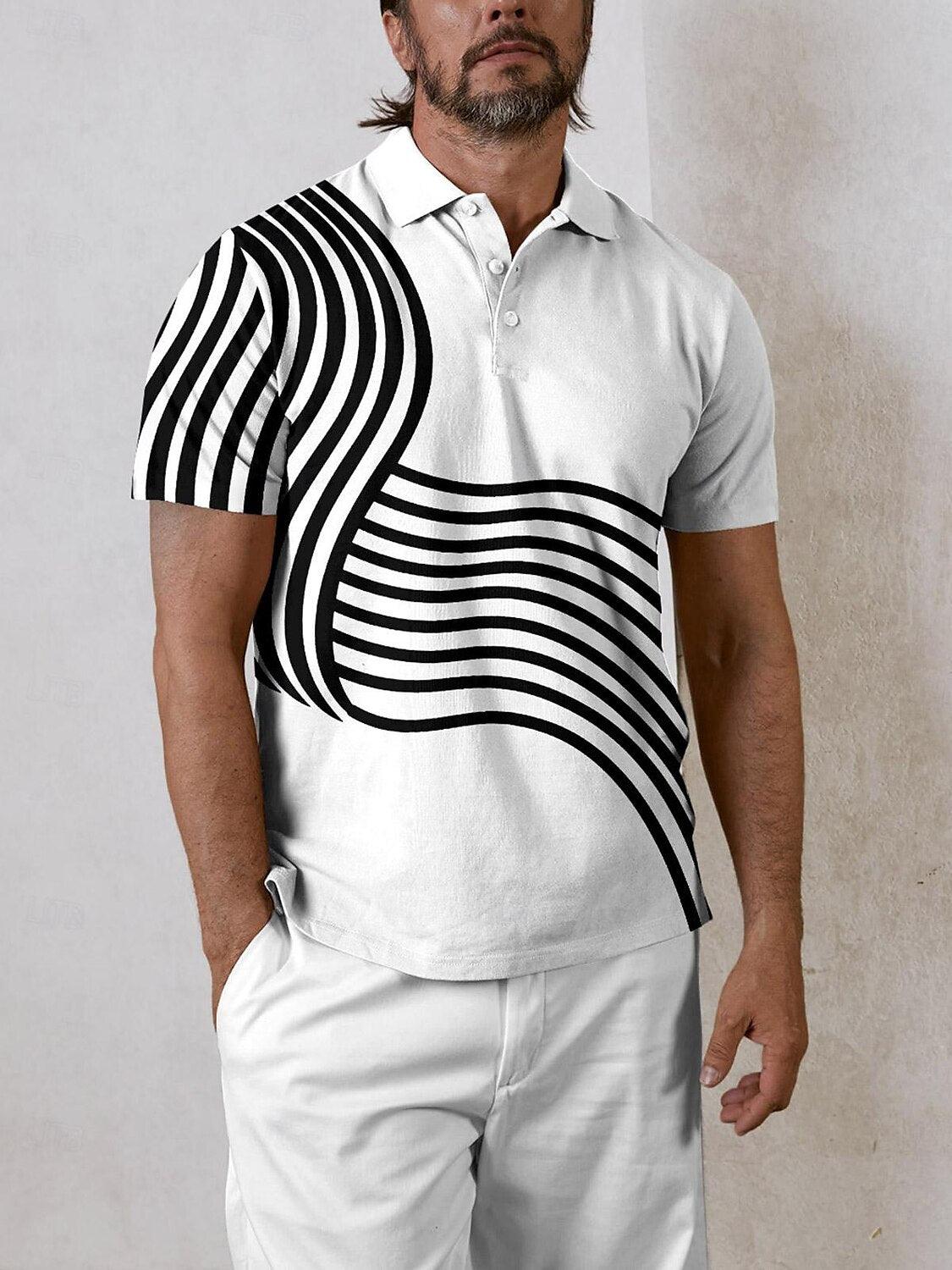 Playful Nautical-Men's Polo Top UPF50+ - Acegolfs