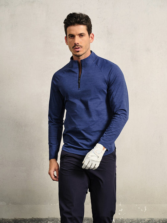 More Than Basic Men's Golf Shirt Quarterzip UPF50+