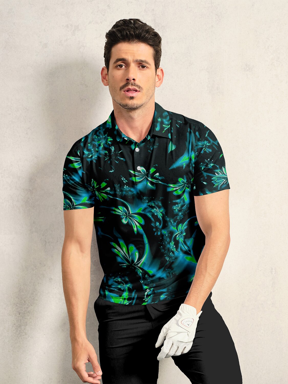 Botanical Energy Men's Polo Top UPF50+