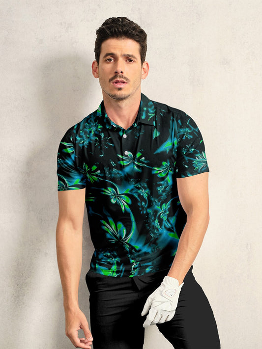 Botanical Energy Men's Polo Top UPF50+