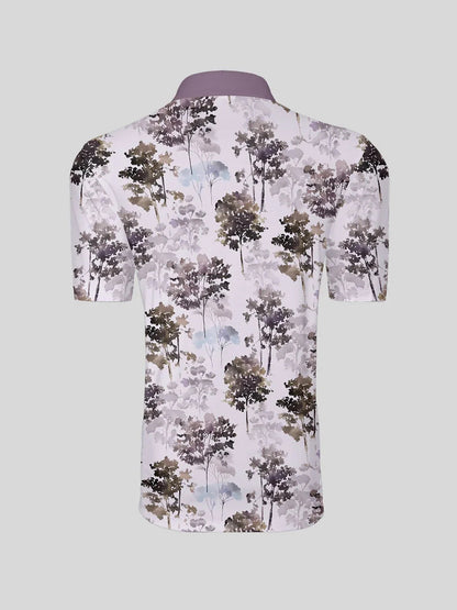 Hyped-up Tropical Herren Polo-Shirt mit Rippkragen UPF50+