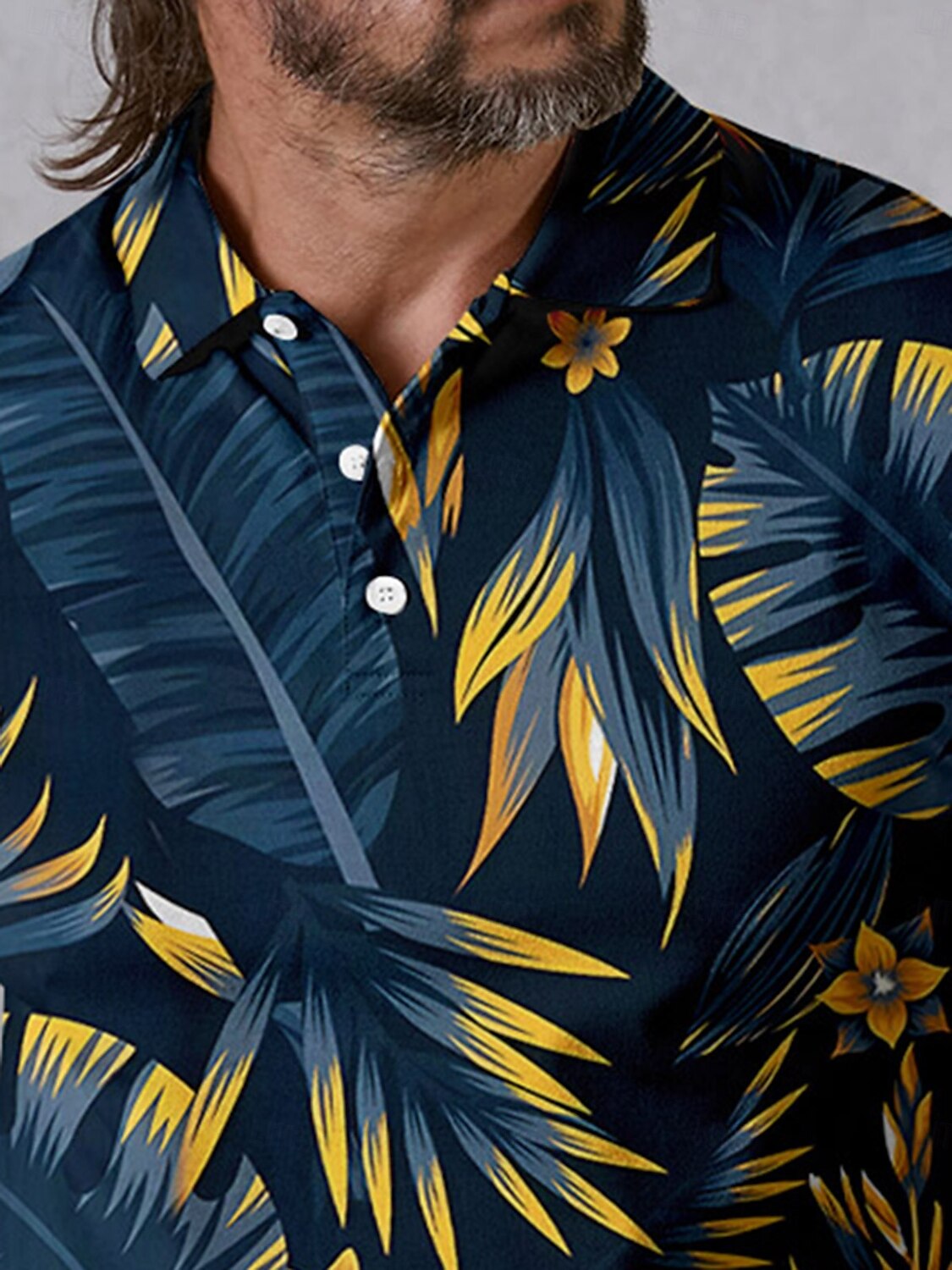 Botanical Energy Herren-Poloshirt LSF 50+