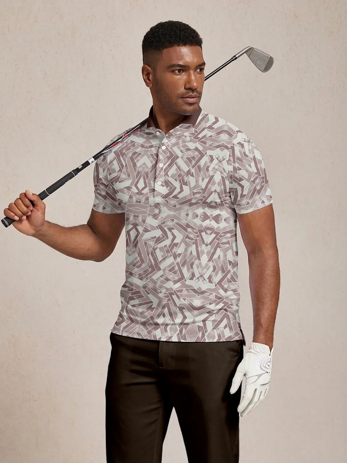 Air Brush Herren Polo-Shirt mit Rippkragen UPF50+