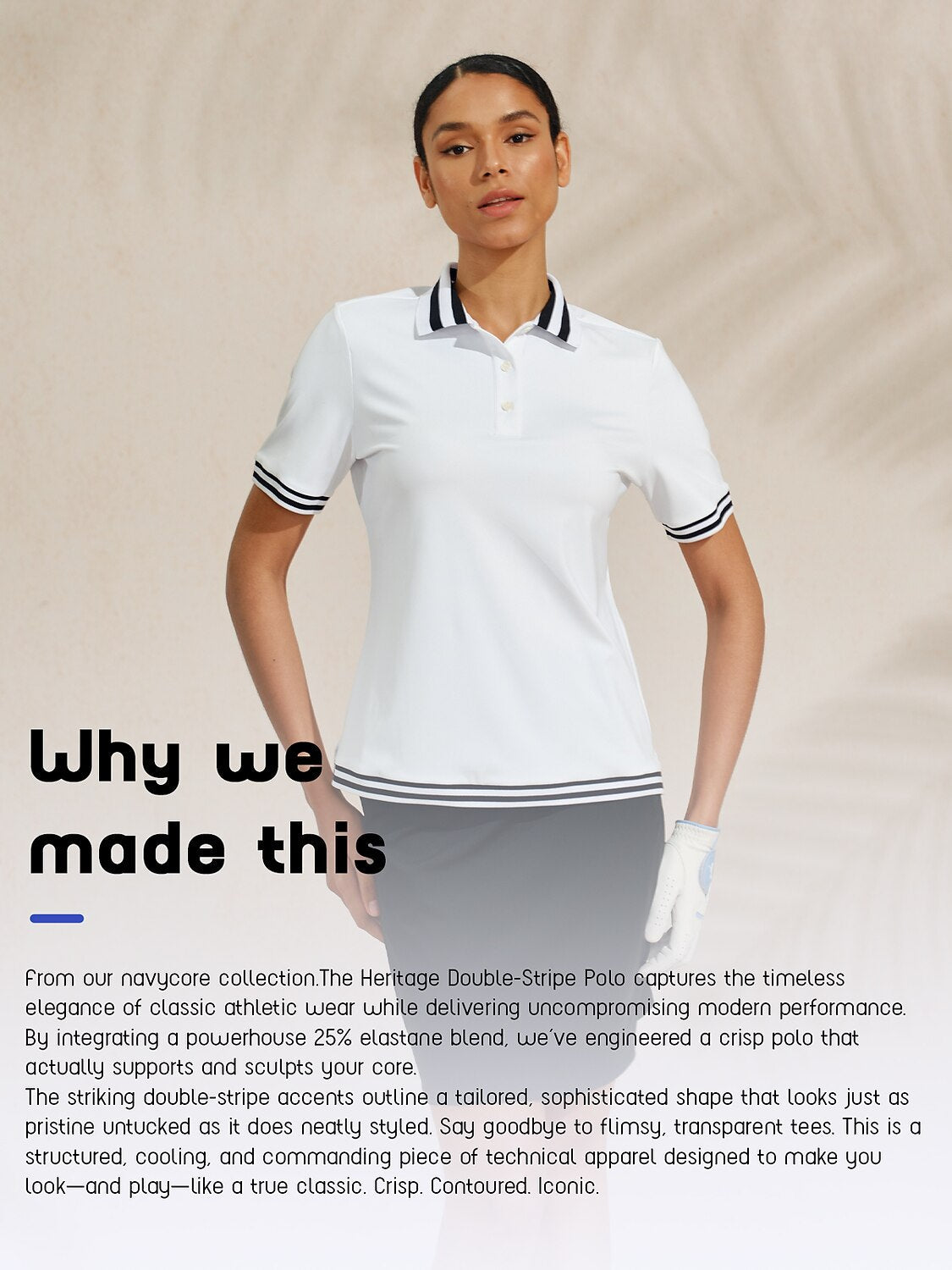 Navycore Women's Short Sleeve Polo Top UPF50+