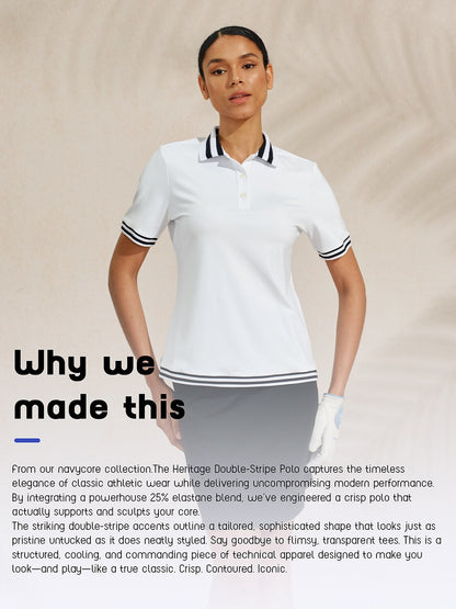 Navycore Women's Short Sleeve Polo Top UPF50+
