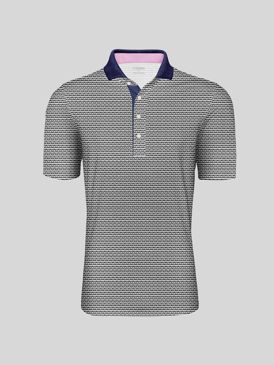 Nicht ganz klassisches geripptes Poloshirt für Herren UPF50+