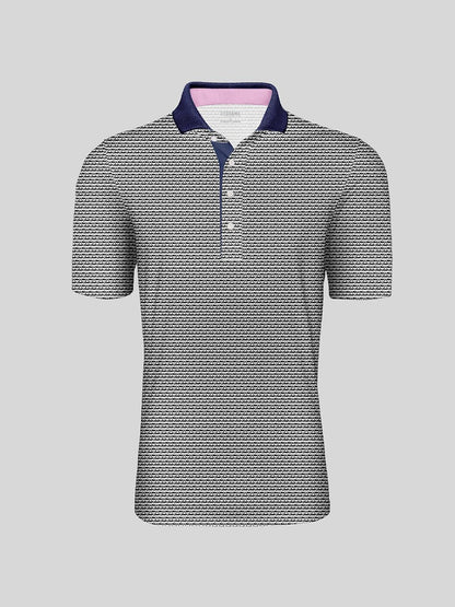 Nicht ganz klassisches geripptes Poloshirt für Herren UPF50+