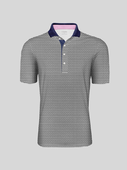 Not So Classic Men's Ribbed Collar Polo Top UPF50+