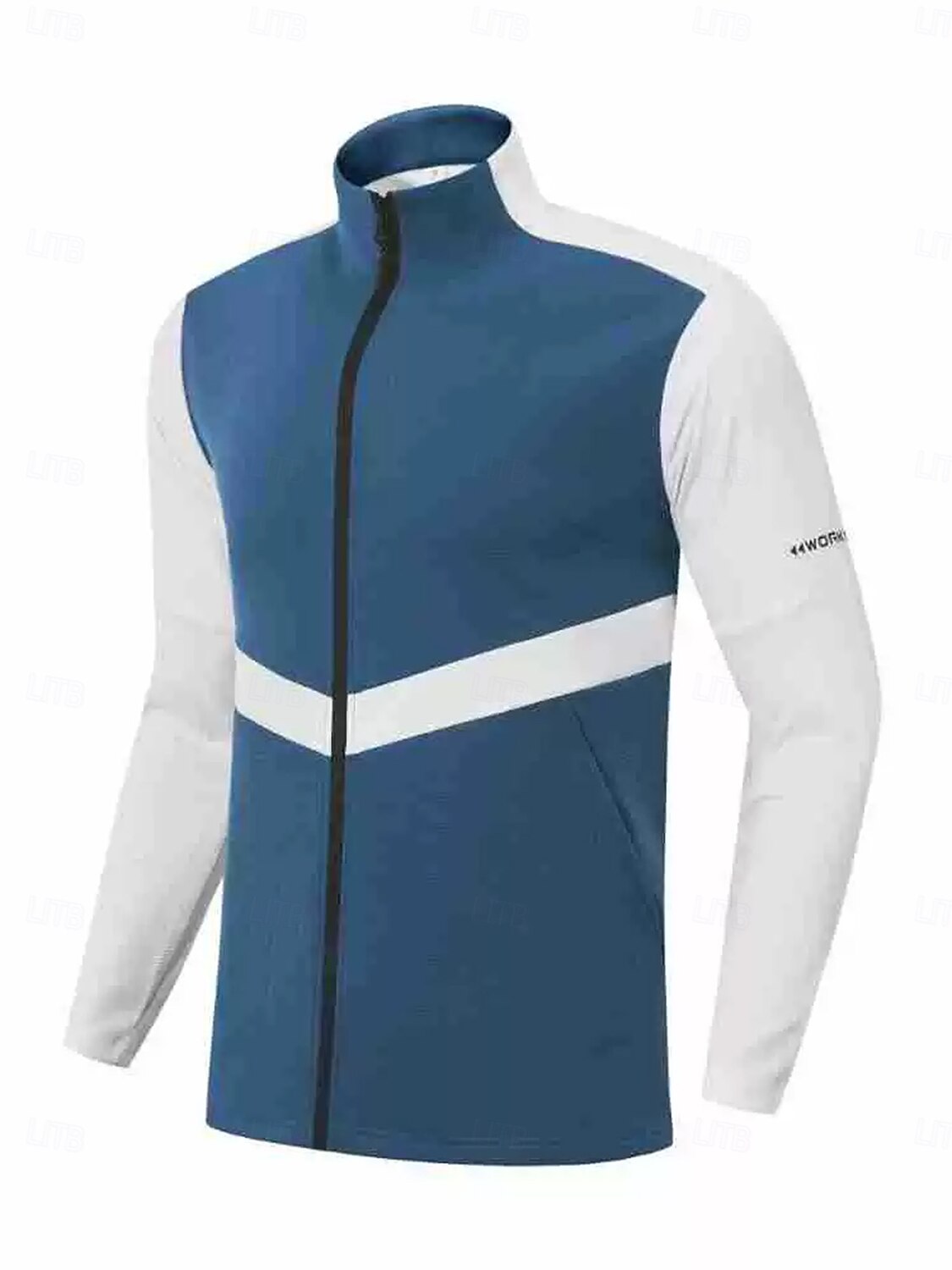 More Than Basic Men's Golf Full Zip Pocket Jacket