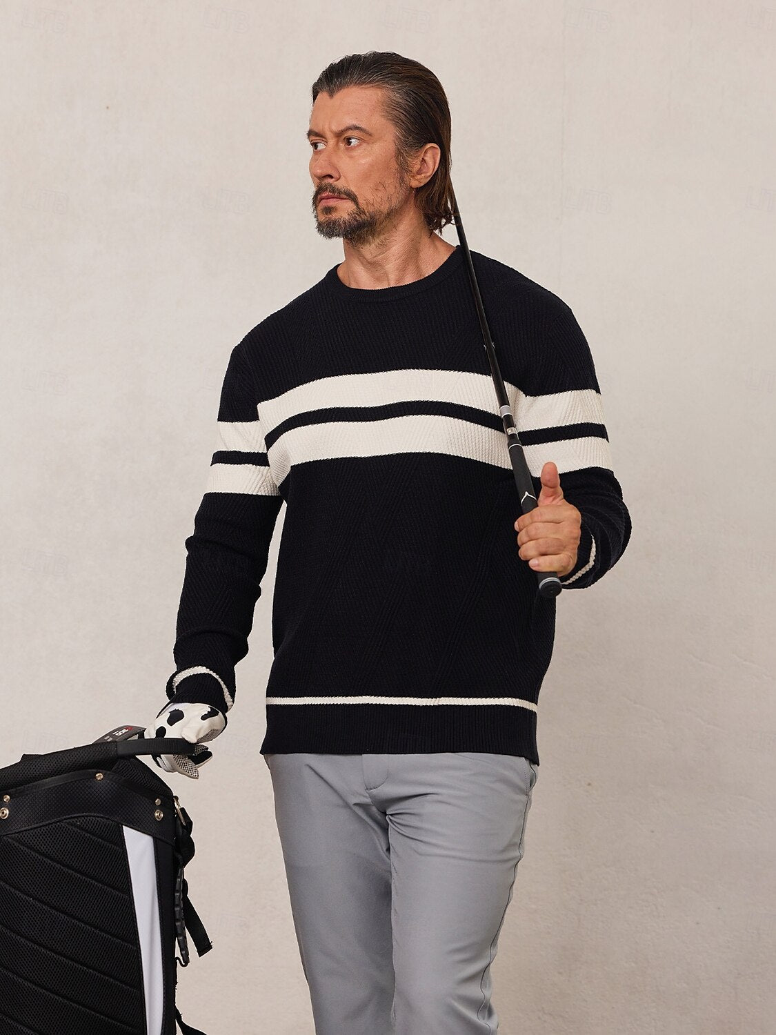 More Than Basic Golf Crewneck Sweater